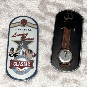 THE ORIGINAL WARNER BROTHERS TAZ WB WATCH WITH TIN IN ORIGINAL PACKAGING